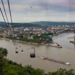 Koblenz, Blick von der Festung auf das Dreiländereck